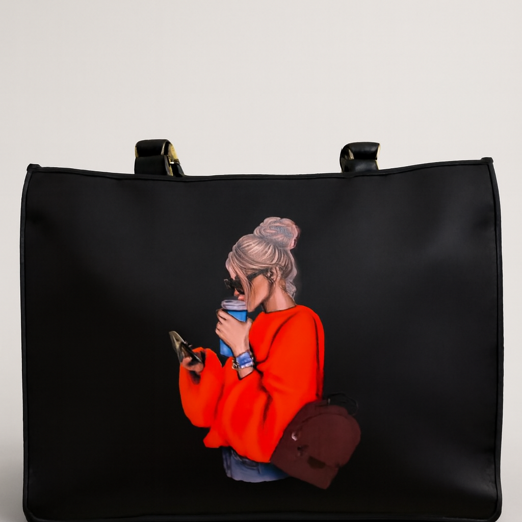 Chic Coffee Break Tote Bag
