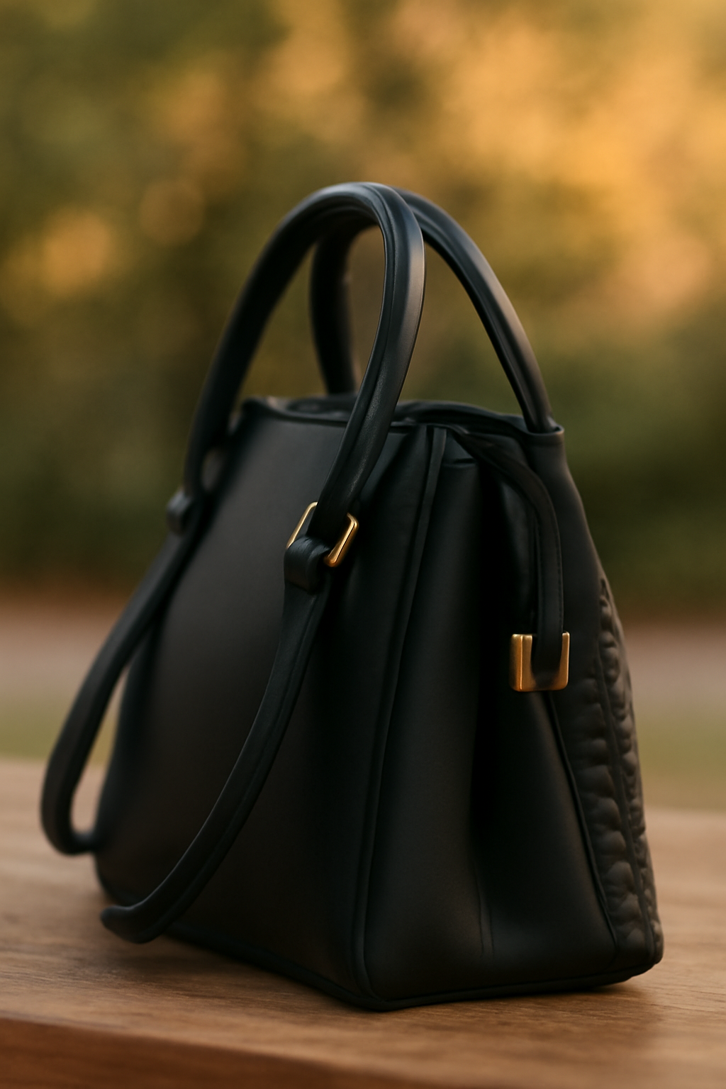 Elegant Croc Lock Bag