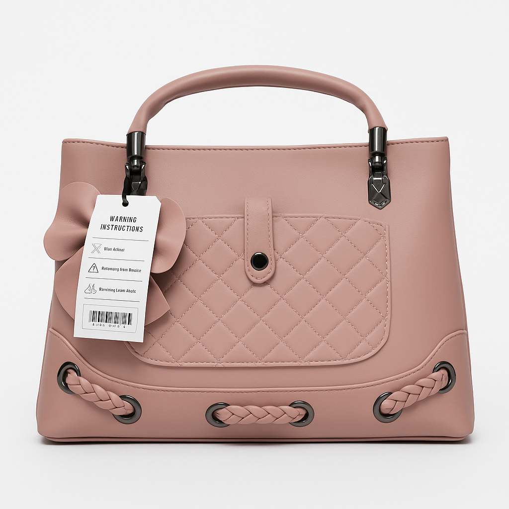 Blush Elegance Quilted Chic Handbag