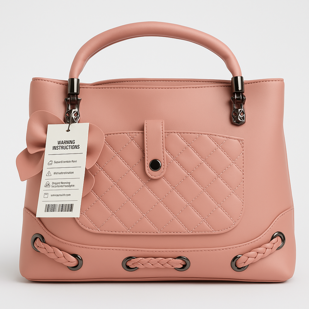 Blush Elegance Quilted Chic Handbag
