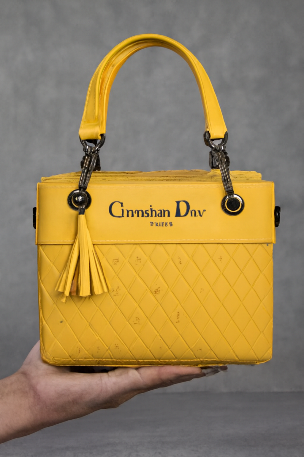 Yellow Dior Handbag