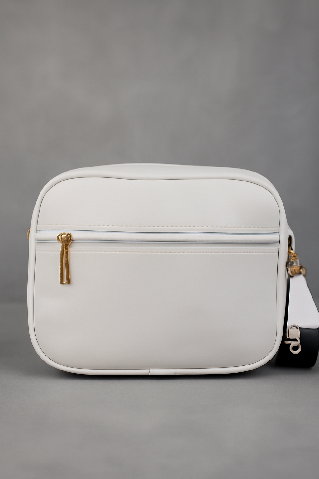 White Quilted Crossbody