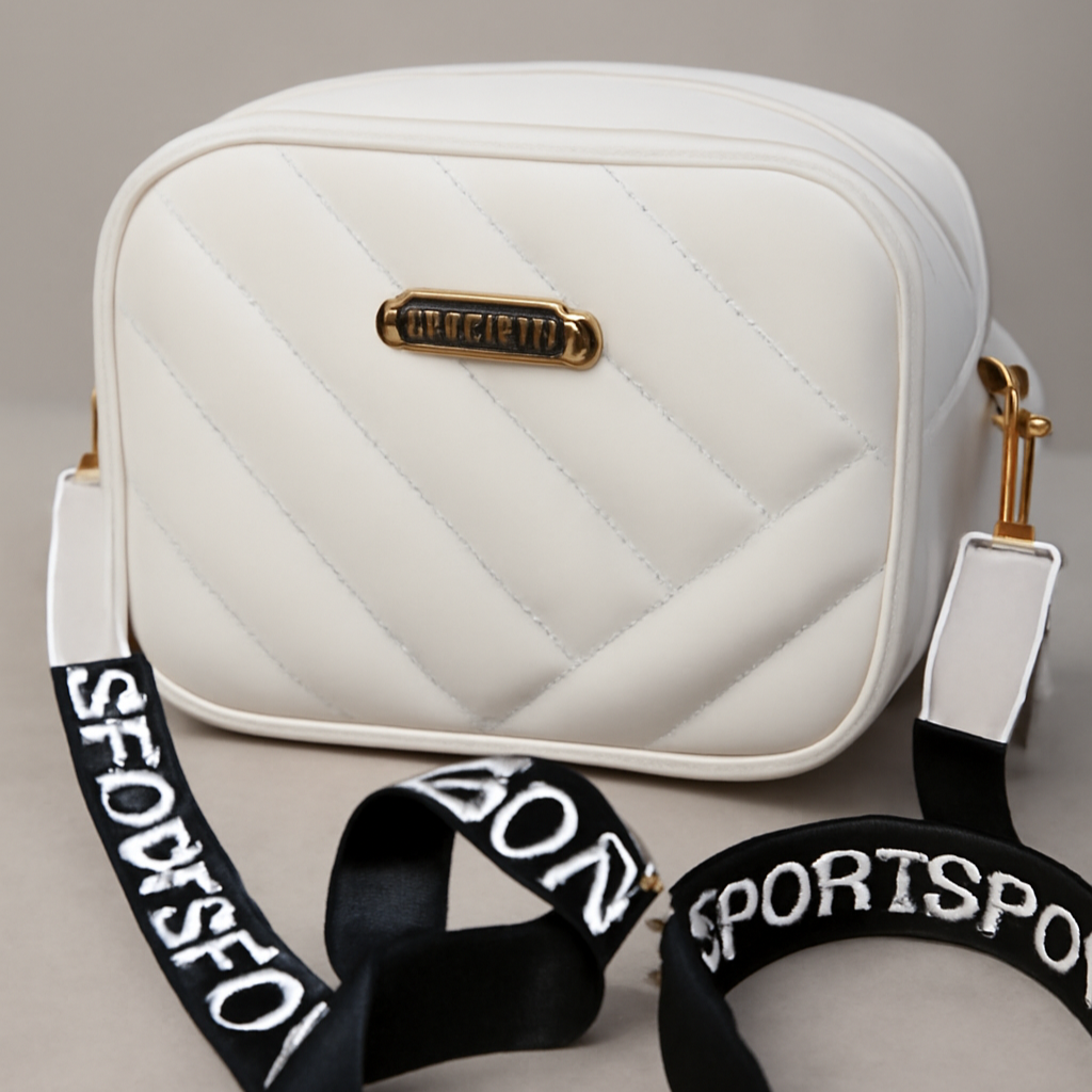 White Quilted Crossbody