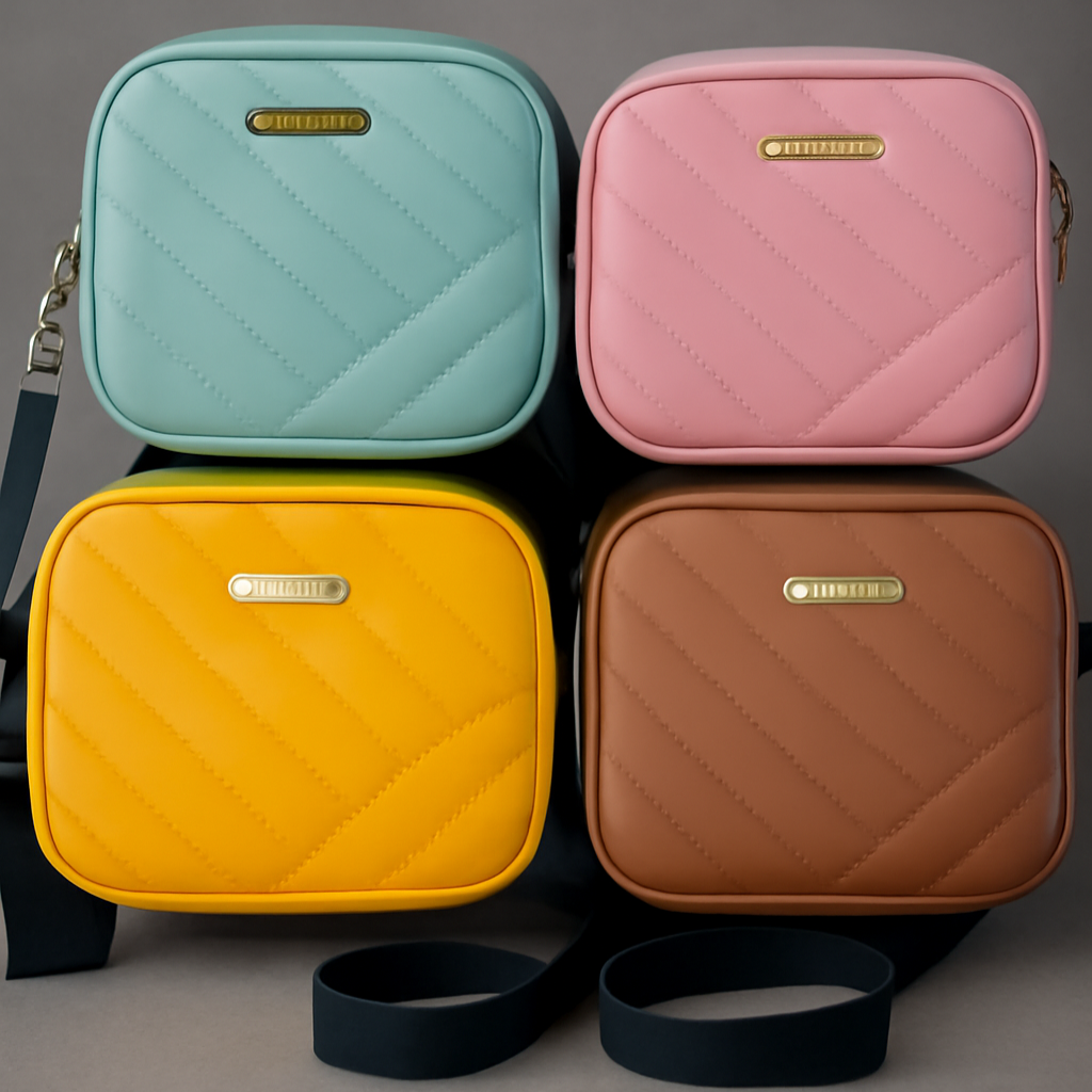 Colorful Quilted Crossbody