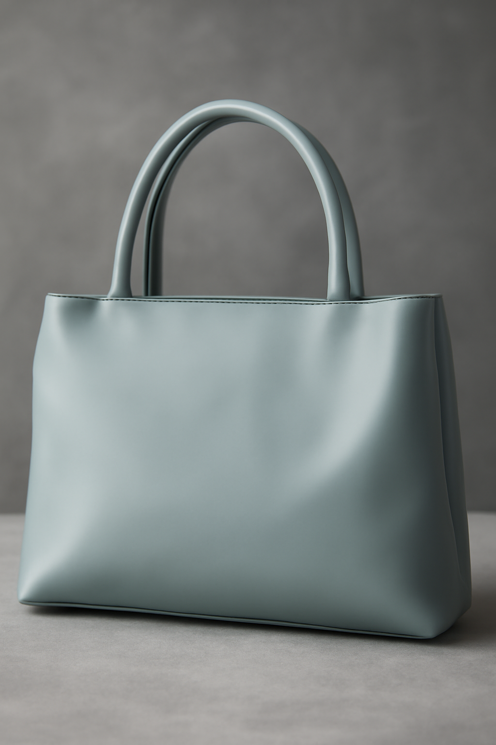 Light Blue Quilted Handbag