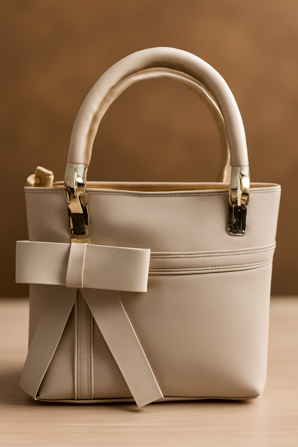 Beige Handbag