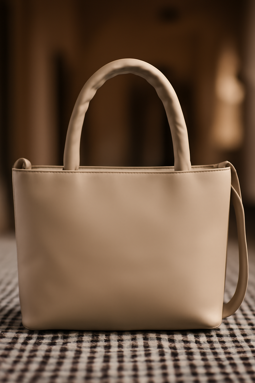 Beige Handbag