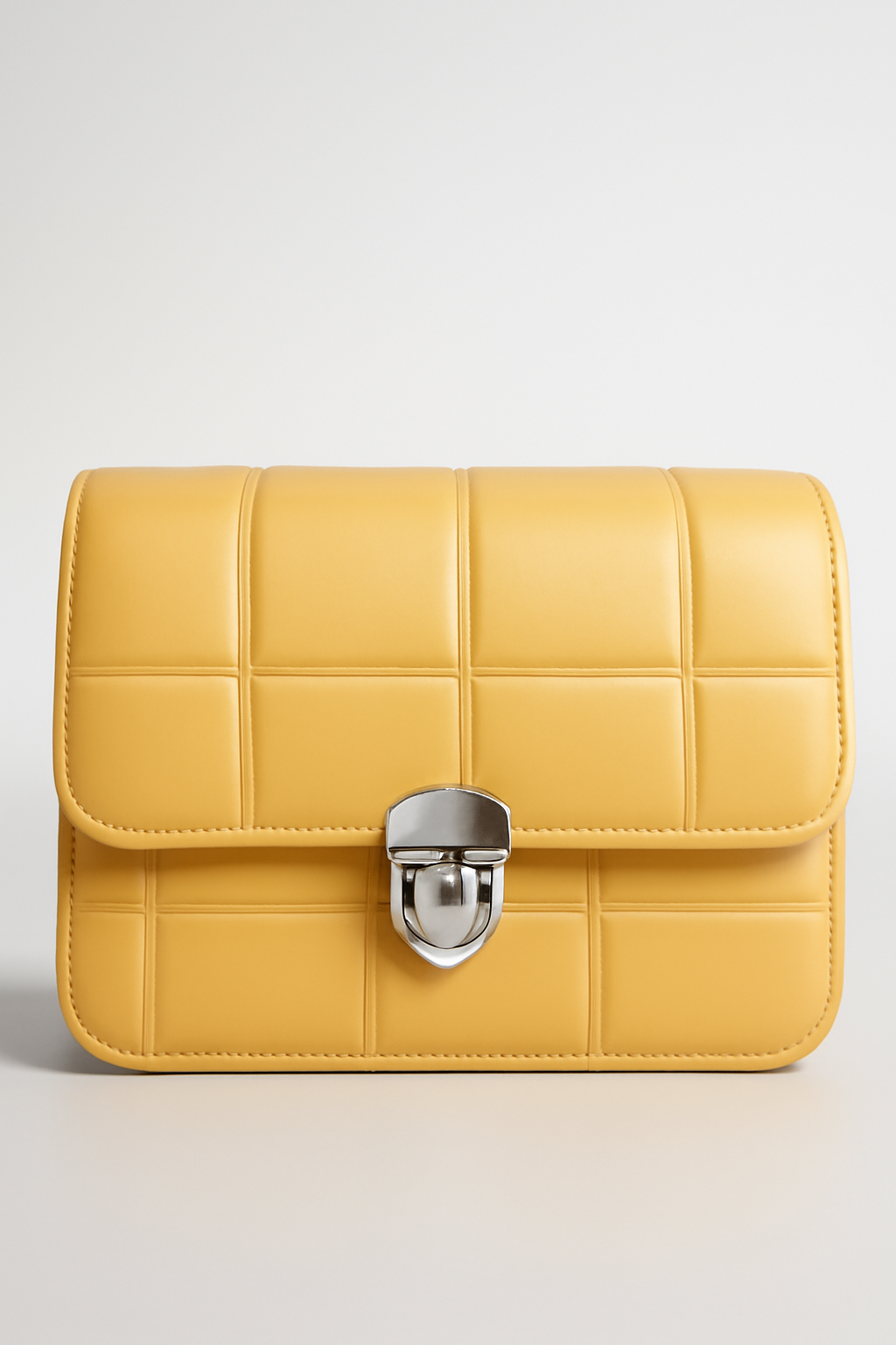 Yellow Quilted Crossbody