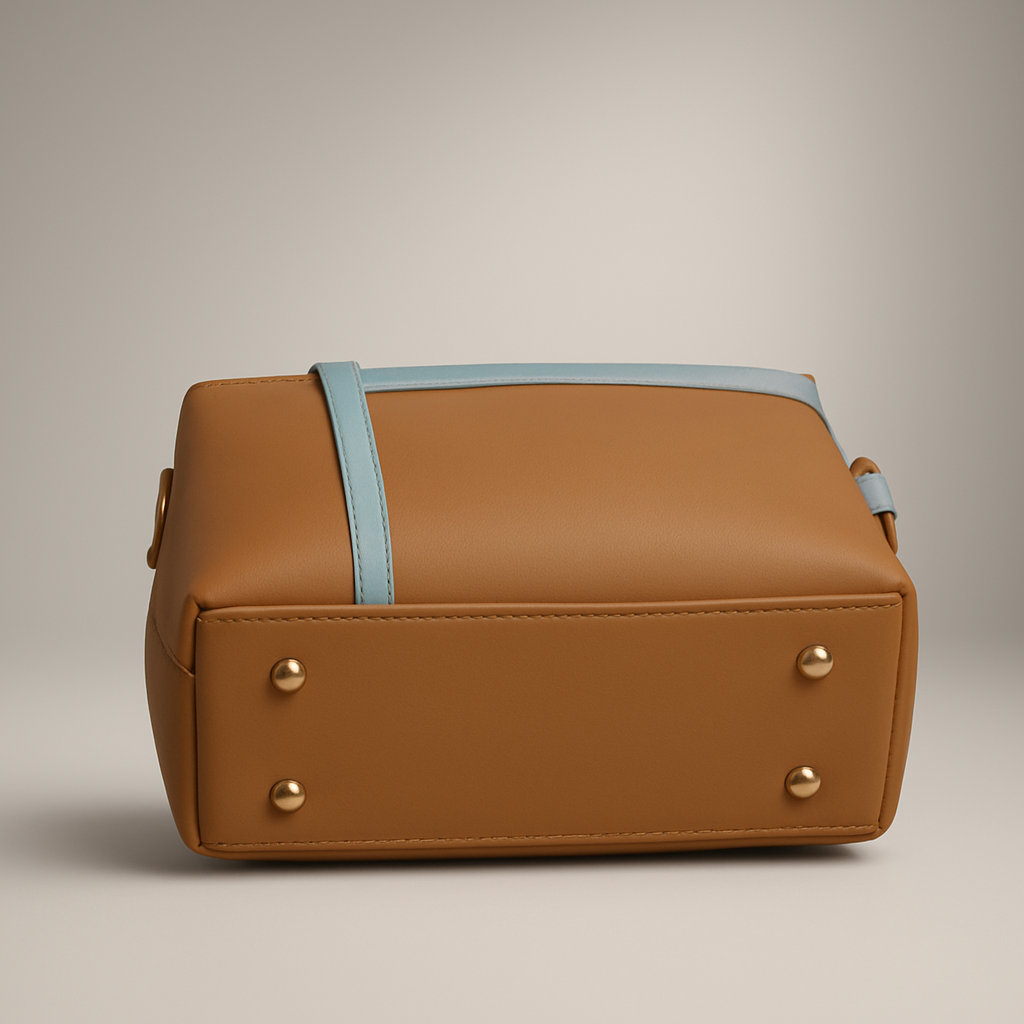 Two-Tone Leather Handbag