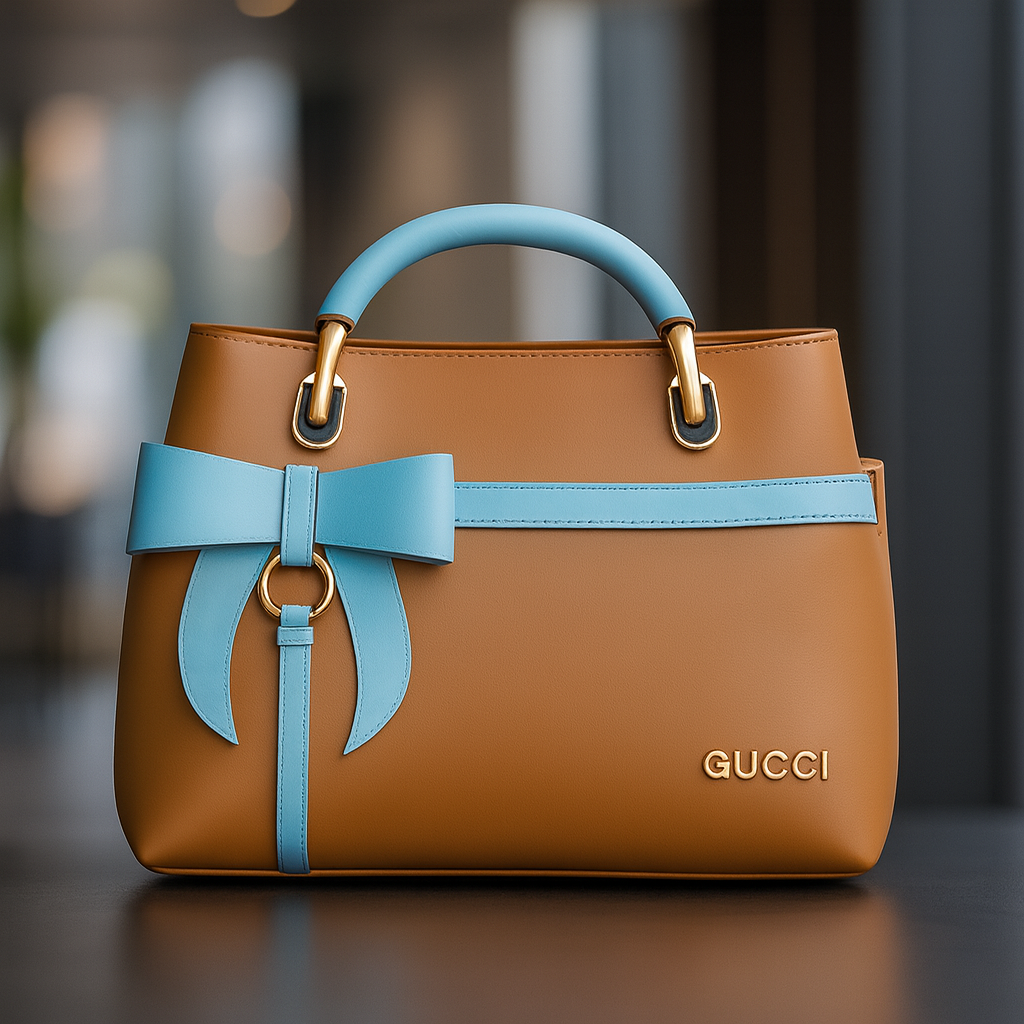 Two-Tone Leather Handbag